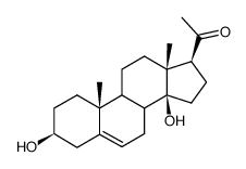 3β,14-dihydroxy-14β-pregn-5-en-20-one Structure