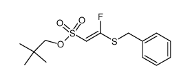 neopentyl (E)-2-(benzylthio)-2-fluoroethene-1-sulfonate Structure