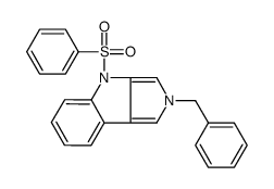 4-(benzenesulfonyl)-2-benzylpyrrolo[3,4-b]indole结构式