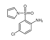 4-chloro-2-pyrrol-1-ylsulfonylaniline结构式