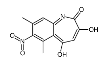 5-hydroxy-6,8-dimethyl-7-nitro-1H-1-benzazepine-2,3-dione结构式