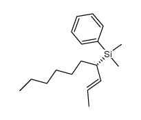 (S)-(E)-4-(dimethylphenylsilyl)-2-decene结构式