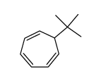 1-t-butylcyclohepta-2,4,6-triene结构式