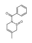 2-benzoyl-5-methyl-3,6-dihydro-2H-[1,2]thiazine 1-oxide Structure
