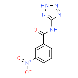 3-nitro-N-(1H-tetraazol-5-yl)benzamide结构式