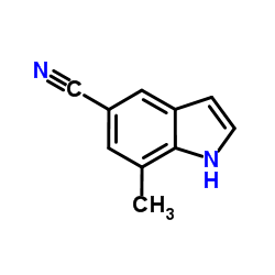 7-Methyl-1H-indole-5-carbonitrile picture