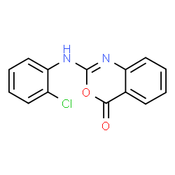 2-(2-CHLOROANILINO)-4H-3,1-BENZOXAZIN-4-ONE结构式