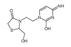 1-[(2-HOCH2-4-oxo-3-thiazol)Et]cytosine structure