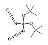 diisocyanato-bis[(2-methylpropan-2-yl)oxy]silane Structure