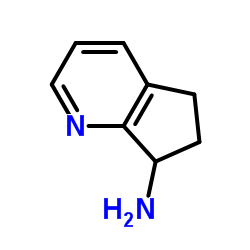 6,7-二氢-5H-环戊并[b]吡啶-7-胺结构式