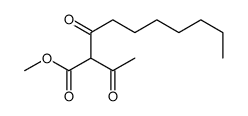 methyl 2-acetyl-3-oxodecanoate结构式