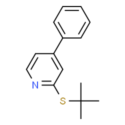 2-tert-Butylthio-4-phenylpyridine Structure