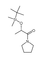 N-[(S)-2-tert-Butyldimethylsilyloxypropanoyl]pyrrolidine结构式