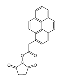 2,5-dioxopyrrolidin-1-yl 2-(pyren-1-yl)acetate structure