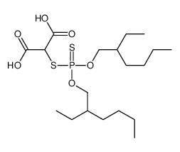 2-[bis(2-ethylhexoxy)phosphinothioylsulfanyl]propanedioic acid Structure