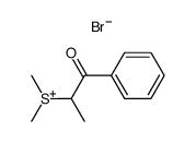 R,S-(+/-)-dimethyl(1-methyl-2-oxo-2-phenylethyl)sulphonium bromide结构式