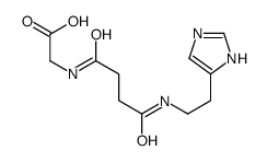 2-[[4-[2-(1H-imidazol-5-yl)ethylamino]-4-oxobutanoyl]amino]acetic acid结构式