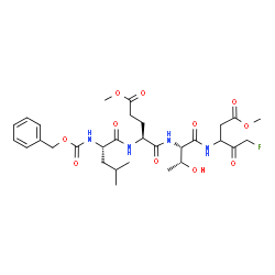 Z-Leu-Glu(OMe)-Thr-DL-Asp(OMe)-fluoromethylketone Structure