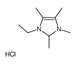 1-ethyl-2,3,4,5-tetramethyl-1,2-dihydroimidazol-1-ium,chloride Structure