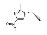 2-(2-methyl-4-nitroimidazol-1-yl)acetonitrile Structure