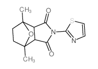 4,7-Epoxy-1H-isoindole-1,3(2H)-dione,hexahydro-4,7-dimethyl-2-(2-thiazolyl)- Structure