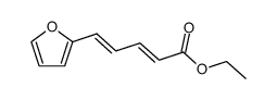 5t(-)-[2]furyl-penta-2t(-),4-dienoic acid ethyl ester Structure