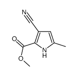 1H-Pyrrole-2-carboxylicacid,3-cyano-5-methyl-,methylester(9CI) structure