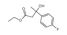 Aethyl-3-(p-fluorphenyl)-3-hydroxybutyrat结构式