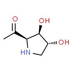 Ethanone, 1-[(2R,3R,4R)-3,4-dihydroxy-2-pyrrolidinyl]- (9CI)结构式