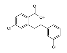 4-氯-2-[2-[3-氯苯基]乙基]苯甲酸结构式