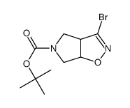 tert-butyl 3-bromo-3a,4,6,6a-tetrahydro-5H-pyrrolo[3,4-d]isoxazole-5-carboxylate Structure