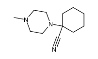 1-(1-cyano-cyclohexyl)-4-methyl-piperazine结构式