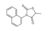 5-methyl-3-naphthalen-1-yl-2-sulfanylidene-1,3-thiazolidin-4-one Structure