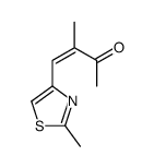 3-methyl-4-(2-methyl-1,3-thiazol-4-yl)but-3-en-2-one结构式