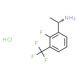 (S)-1-(2-fluoro-3-(trifluoromethyl)phenyl)ethan-1-amine hydrochloride Structure