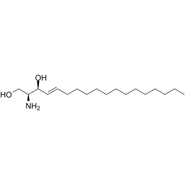 (2S,3S,4E)-2-Amino-4-octadecene-1,3-diol Structure