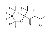 5,6,6,6-tetrafluoro-5-(1,1,2,2,3,3,3-heptafluoropropoxy)hexane-2,4-dione结构式