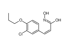 3-(3-Chloro-4-propoxyphenyl)-2-propenehydroxamic acid Structure