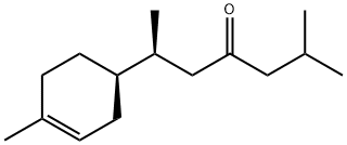 (6R)-2-Methyl-6-[(S)-4-methyl-3-cyclohexen-1-yl]-4-heptanone结构式