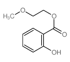 Benzoic acid,2-hydroxy-, 2-methoxyethyl ester结构式