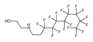 2-(3,3,4,4,5,5,6,6,7,7,8,8,9,9,10,10,10-heptadecafluorodecylamino)ethanol Structure