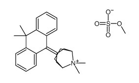 3-(10,10-dimethylanthracen-9-ylidene)-8,8-dimethyl-8-azoniabicyclo[3.2.1]octane,methyl sulfate Structure