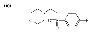 4-[2-(4-fluorophenyl)sulfonylethyl]morpholine,hydrochloride Structure