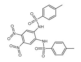 N,N'-(4,5-dinitro-1,2-phenylene)bis(4-methylbenzenesulfonamide)结构式