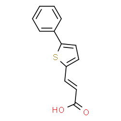 3-(5-Phenylthiophen-2-yl)acrylic acid Structure