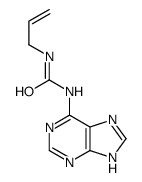 N-(2-Propenyl)-N'-(1H-purin-6-yl)urea结构式