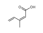 (Z)-3-methyl-2,4-pentadienoic acid Structure