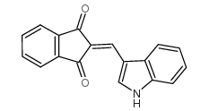 1H-Indene-1,3(2H)-dione,2-(1H-indol-3-ylmethylene)- Structure