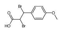 2,3-dibromo-3-(4-methoxy-phenyl)-propionic acid结构式