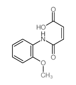 2-Butenoic acid,4-[(2-methoxyphenyl)amino]-4-oxo-, (2Z)-结构式